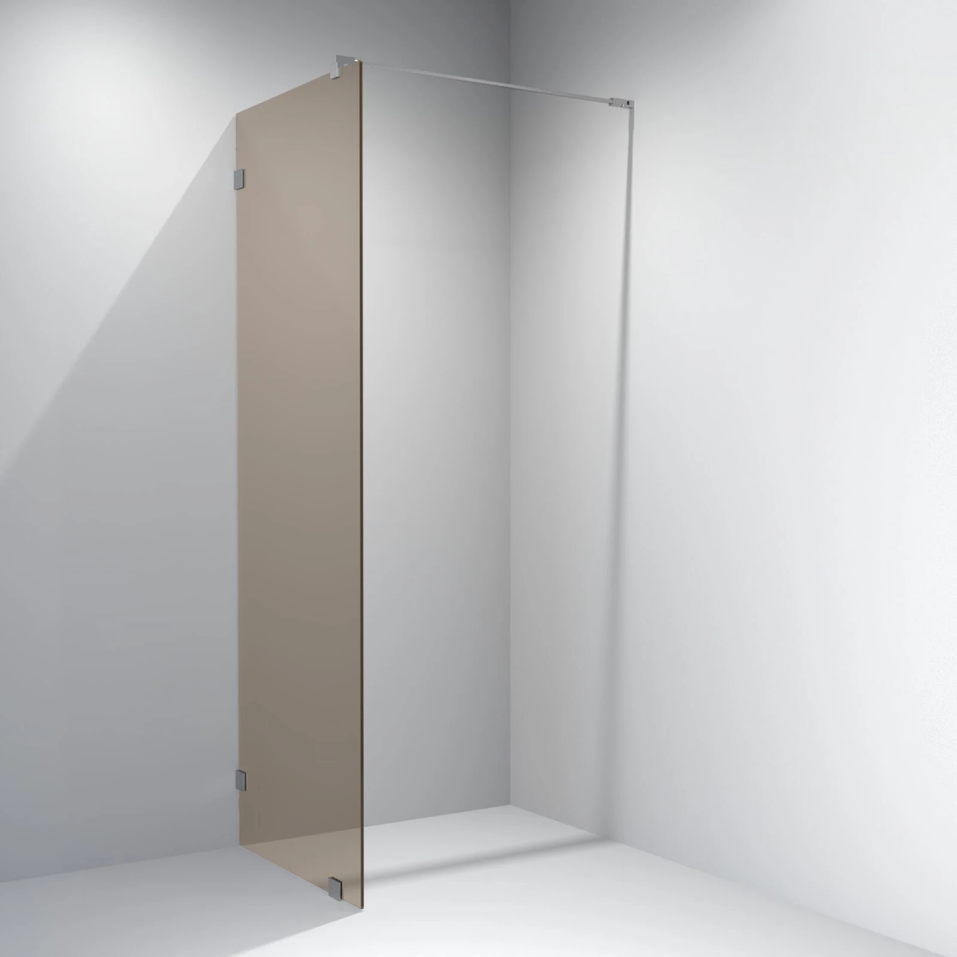 NRF1395805 - Glassfelt EMIL 90x200 cm bronse glass, krom - 